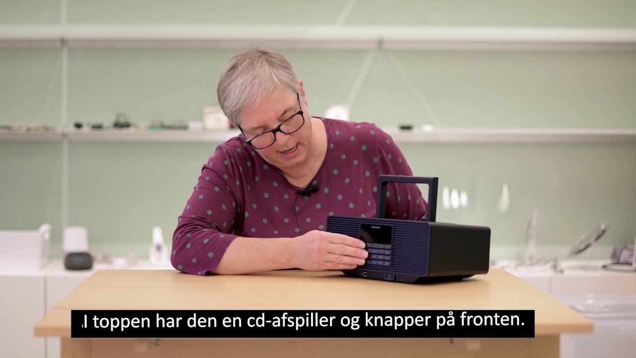 Ugens hjælpemiddel: Panasonic radio med CD-afspiller Ugens hjælpemiddel: Panasonic radio med CD-afspiller