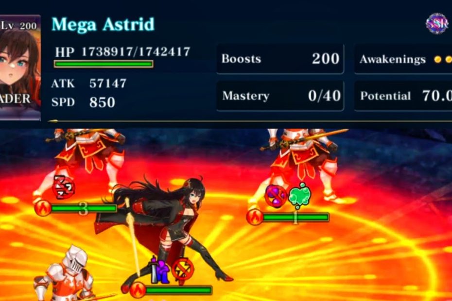 How To Beat Mega Astrid in EX Stage 10 with just 4 Units (Memoirs of a Rookie Commander) [Evertale]