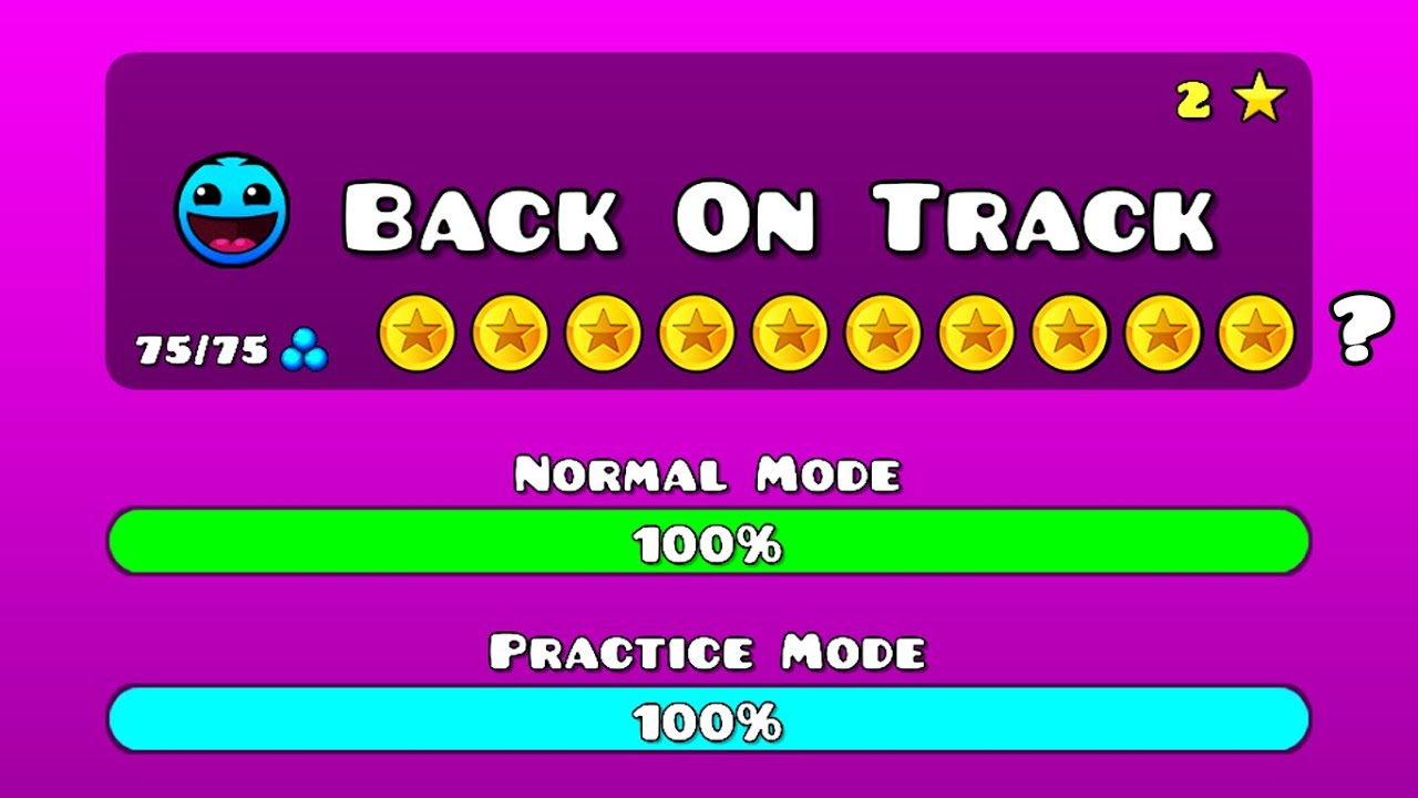 Back On Track but 10 Coins | Geometry dash 2.11