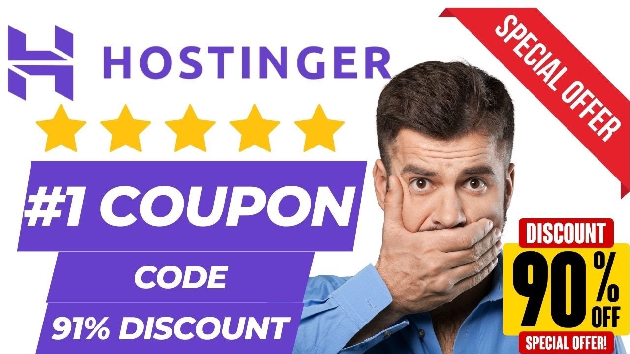 Hostinger Coupon Code | 91% Discount 🔥🔥🔥 | Latest Hostinger Coupon Code 2023 - Limited Time Deal