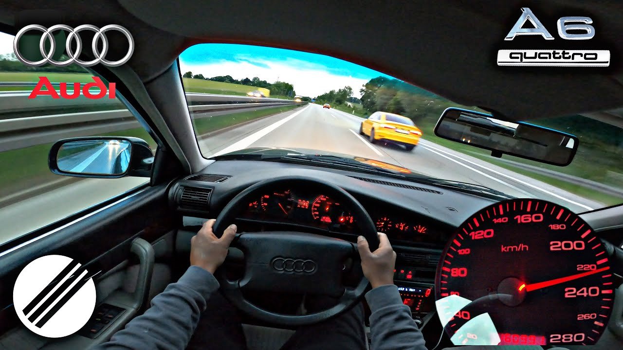 1994 Audi A6 C4 Avant 2.8 Quattro Top Speed Drive On German Autobahn 🏎 1994 Audi A6 C4 Avant 2.8 Quattro Top Speed Drive On German Autobahn 🏎