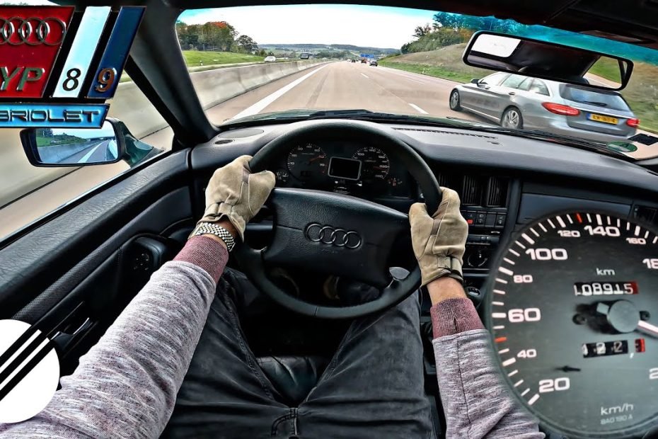 1999 Audi Cabriolet 2.6 Top Speed Drive On German Autobahn 🏎