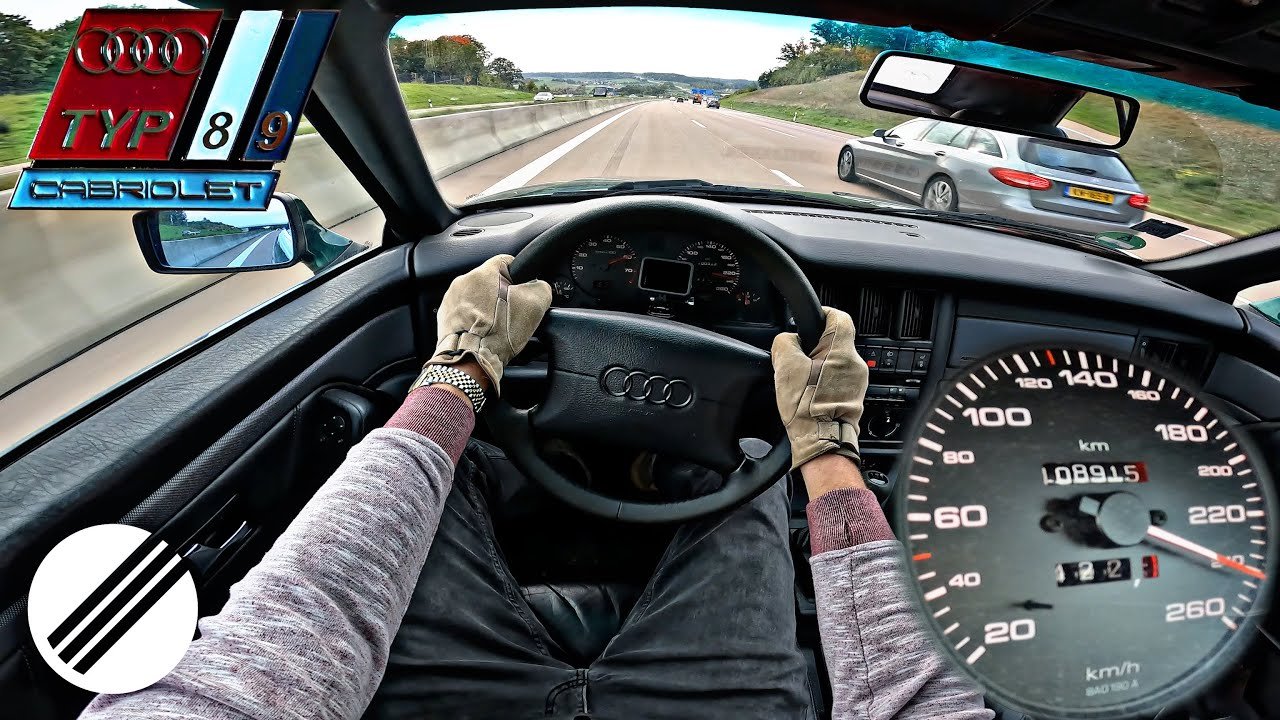1999 Audi Cabriolet 2.6 Top Speed Drive On German Autobahn 🏎 1999 Audi Cabriolet 2.6 Top Speed Drive On German Autobahn 🏎