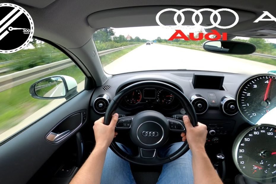 Audi A1 8X 1.2 TFSI 86 PS Top Speed Drive On German Autobahn With No Speed Limit