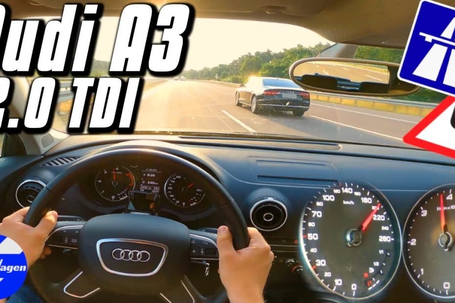 AUDI A3 (8V) 🚗💨 2.0l TDI (150 HP) ‼️ POV Test Drive | on GERMAN AUTOBAHN | NO LIMIT