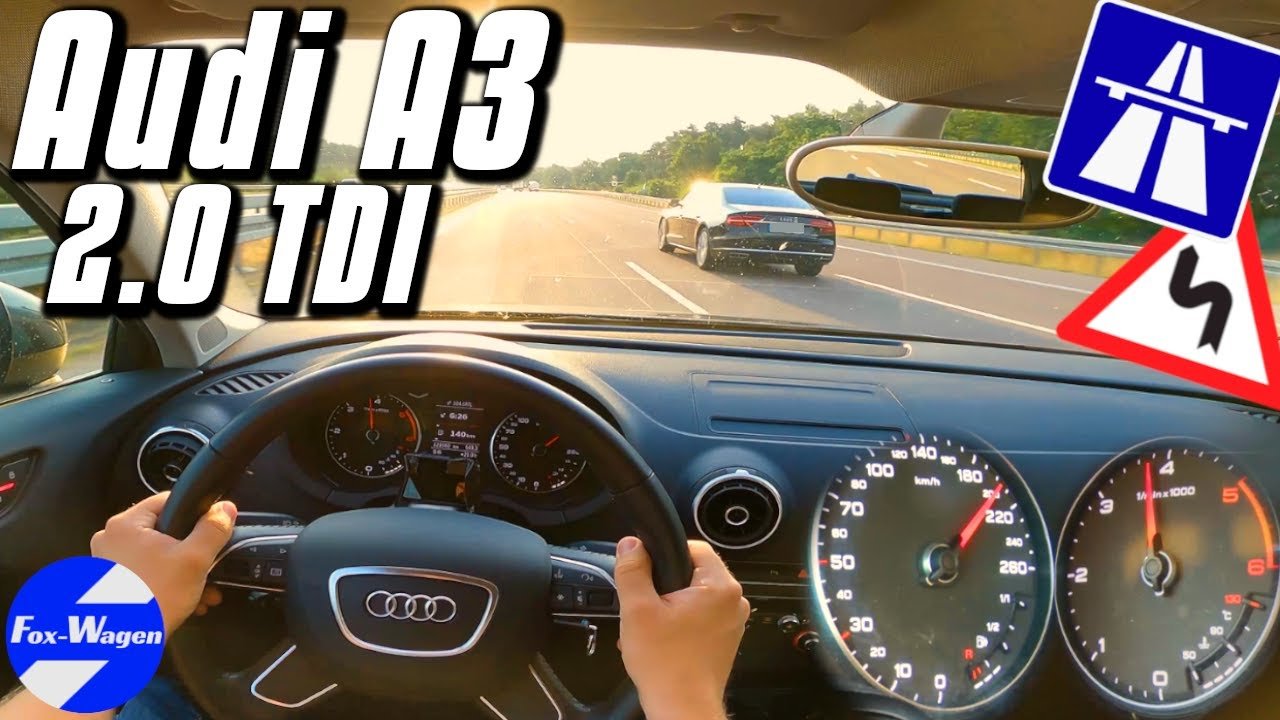AUDI A3 (8V) 🚗💨 2.0l TDI (150 HP) ‼️ POV Test Drive | on GERMAN AUTOBAHN | NO LIMIT AUDI A3 (8V) 🚗💨 2.0l TDI (150 HP) ‼️ POV Test Drive | on GERMAN AUTOBAHN | NO LIMIT