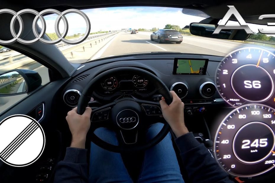 AUDI A3 40TFSI / 2.0TFSI 190HP | TOP SPEED ON GERMAN NO LIMIT AUTOBAHN | 245 km/h