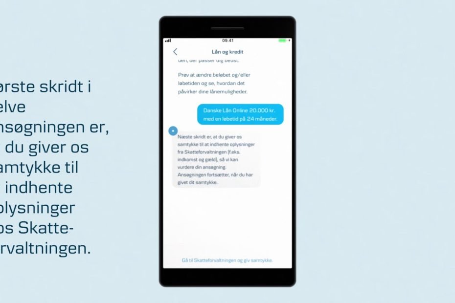 Ansøg om lån i mobilbanken