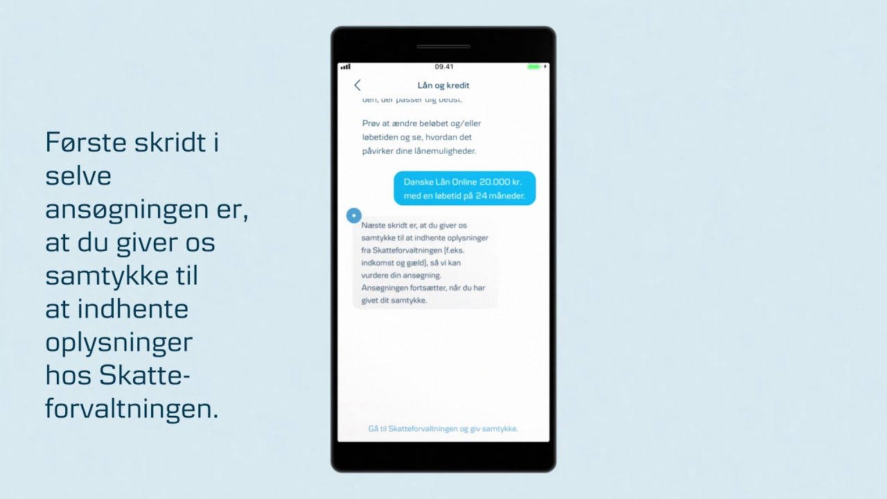 Ansøg om lån i mobilbanken Ansøg om lån i mobilbanken
