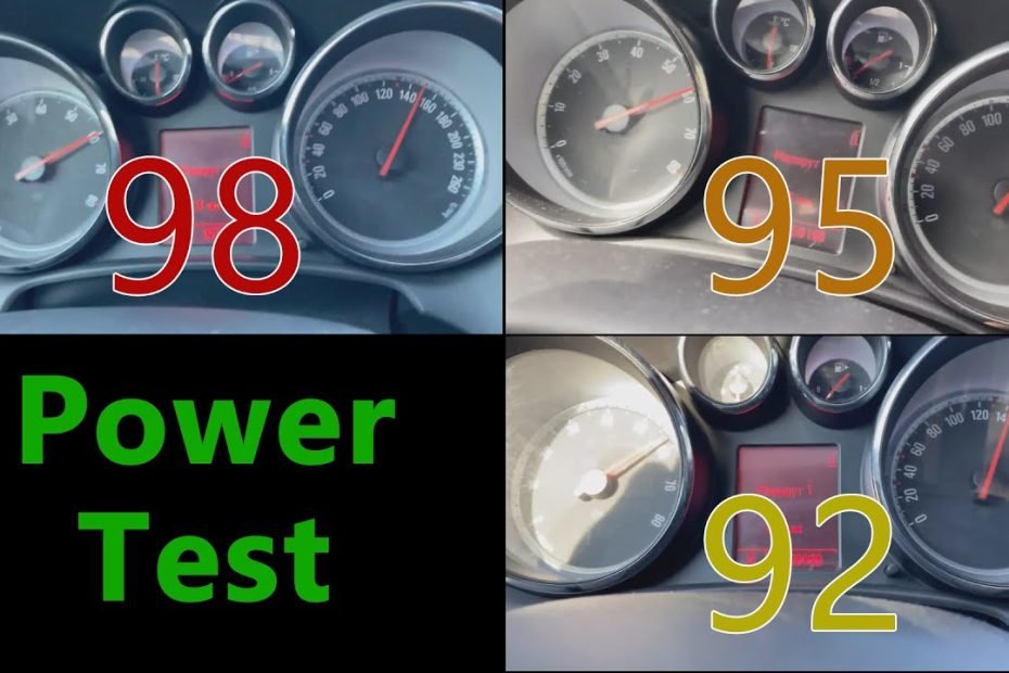 92 vs 95 vs 98 octane POWER TEST