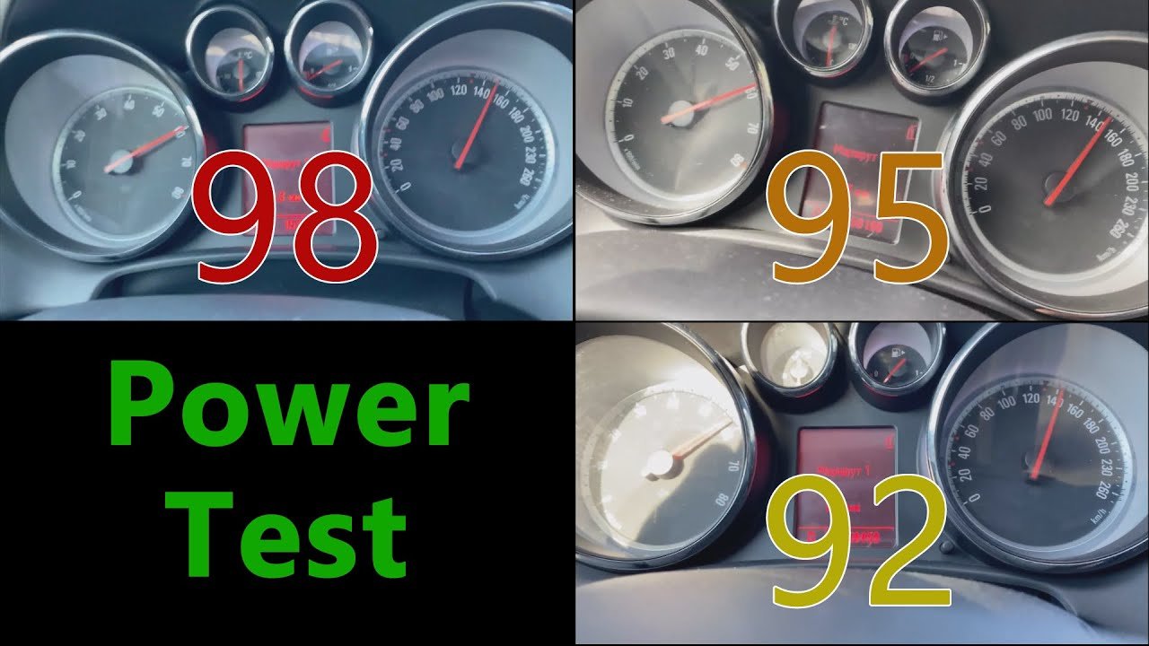 92 vs 95 vs 98 octane POWER TEST 92 vs 95 vs 98 octane POWER TEST