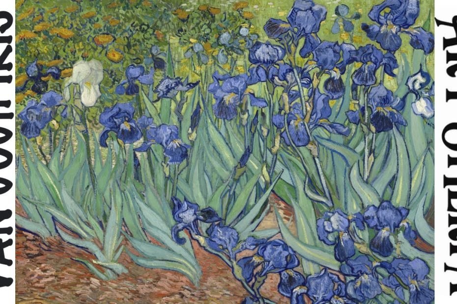 Irises, by Vincent van Gogh 🌟🎨 How to paint acrylics for beginners: Paint Night at Home