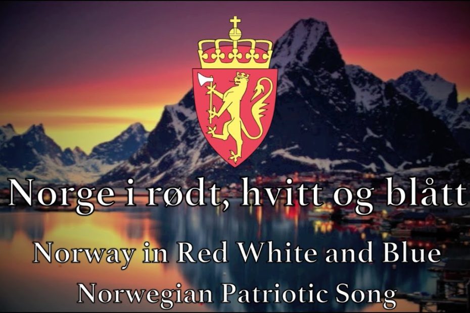Norwegian Patriotic Song: Norway in red, white and blue