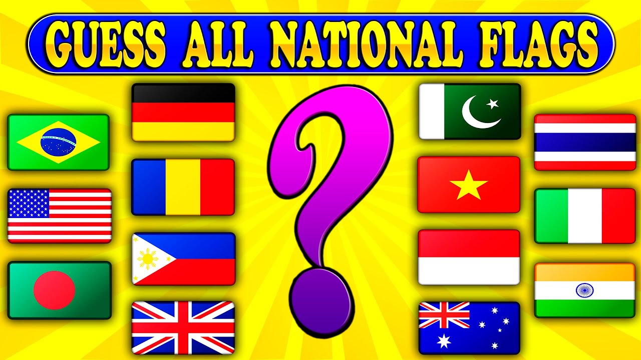 Guess and Learn ALL 195 FLAGS Of The World 🌎/CHALLENGE YOURSELF!