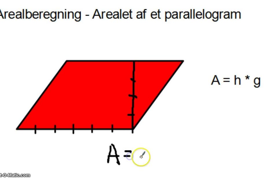 Arealberegning - Areal af et parallelogram