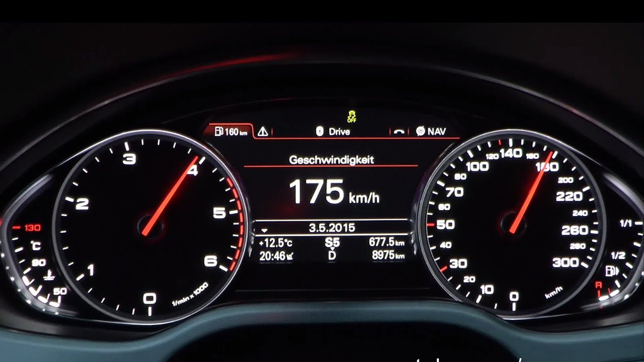 2015 Audi A8 4.2 TDI quattro 385 HP 0-100 km/h & 0-100 mph Acceleration GPS