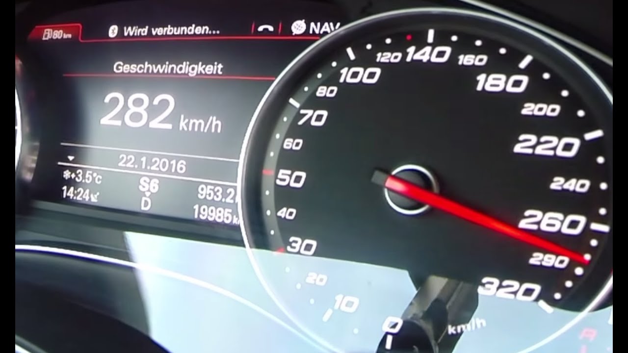 Audi RS7 Sportback 4.0 TFSI Acceleration FAST! 0-282 kmh AUTOBAHN Drive & Sound