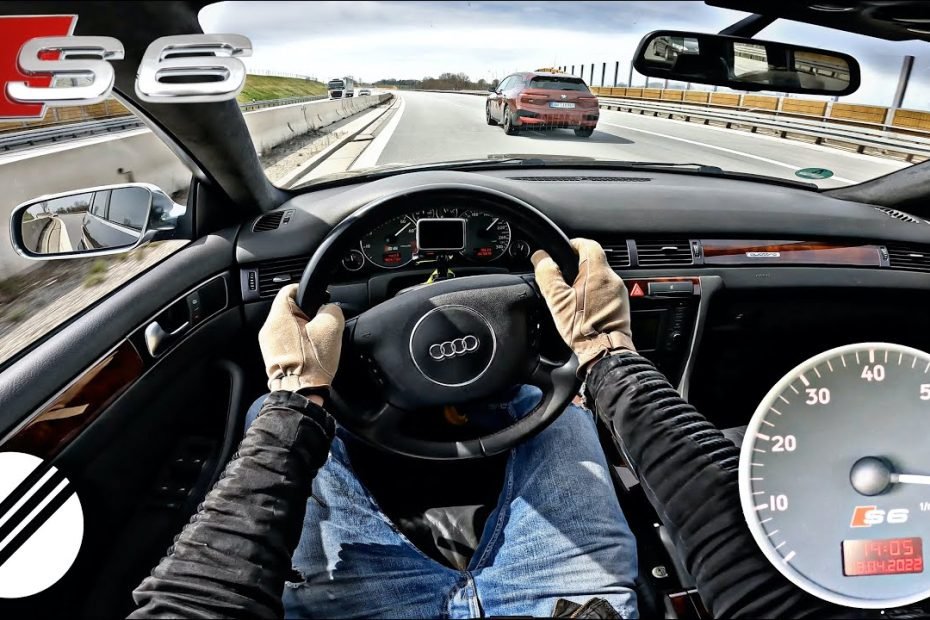2003 AUDI S6 AVANT TOP SPEED DRIVE ON GERMAN AUTOBAHN 🏎