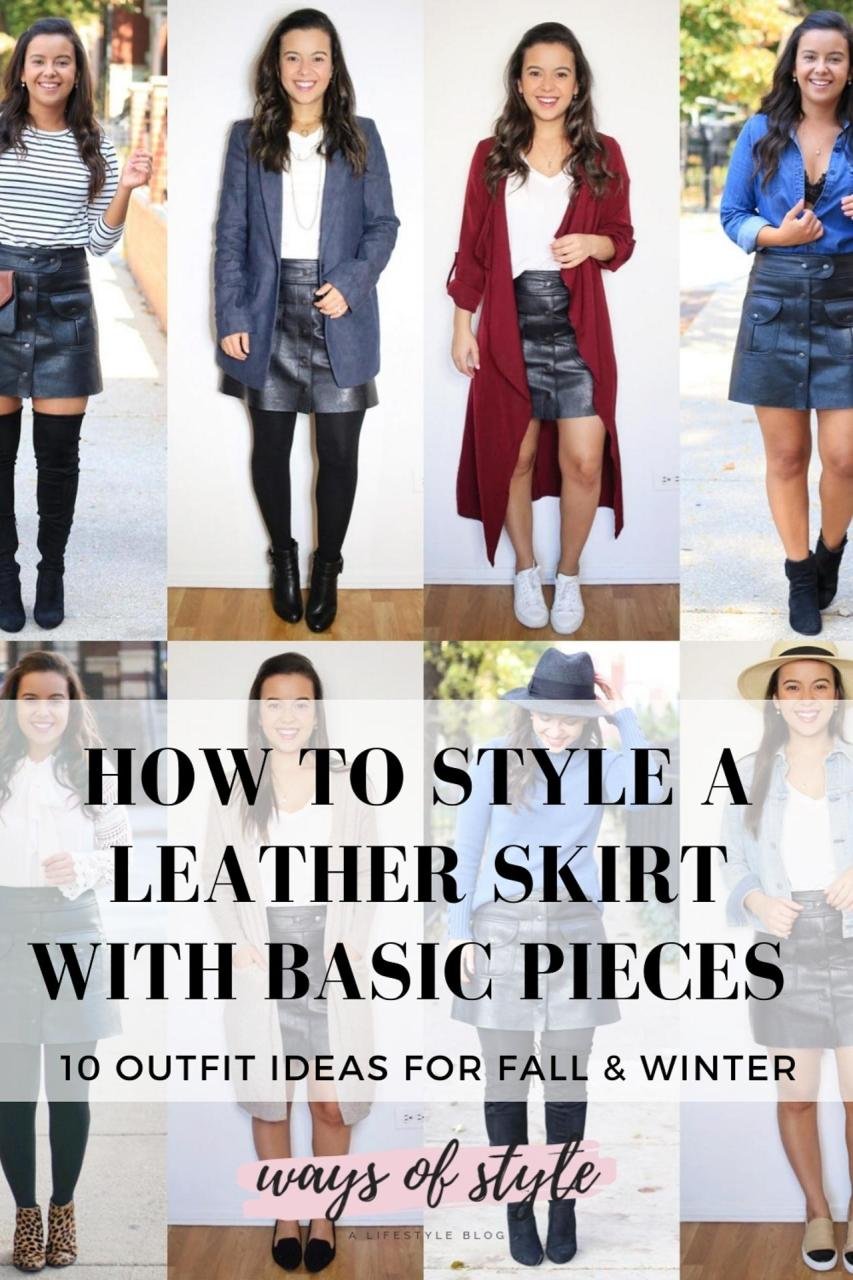 How To Style A Leather Skirt in 2021 (10 Outfit Ideas) | Ways Of Style How To Style A Leather Skirt In 2021 (10 Outfit Ideas) | Ways Of Style