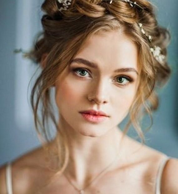 10 Flower Crown Hairstyles For Any Bride - Mywedding | Crown Hairstyles,  Romantic Wedding Hair, Flower Crown Hairstyle