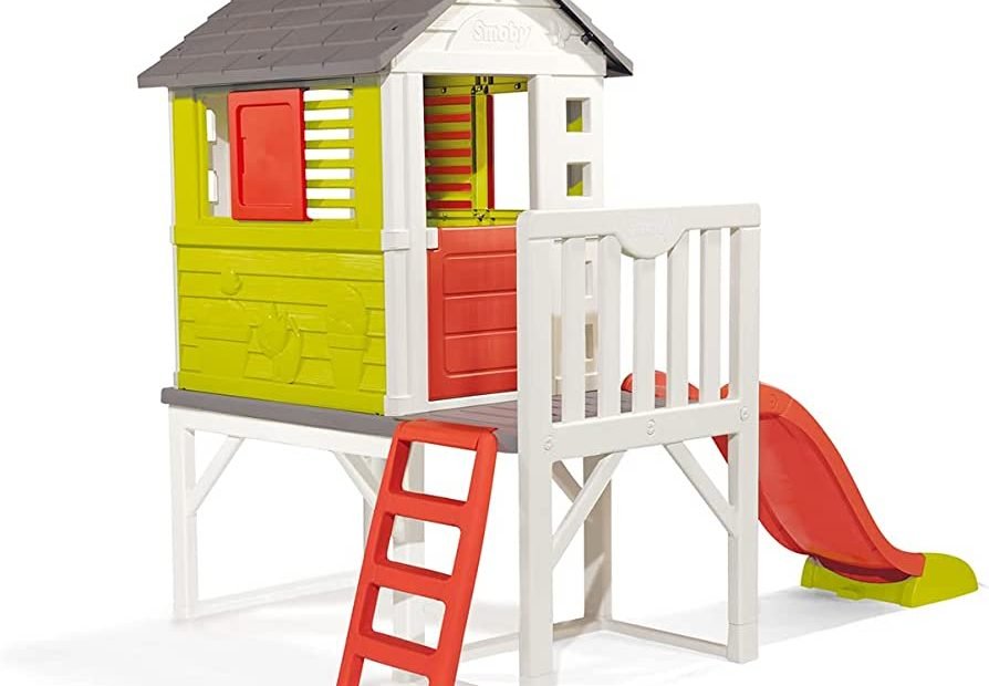 Smoby 'My House On Stilts' With Slide, Kids Playhouse / Wendy House On 2  Levels, Strong And Durable, Made With Uv-Treated Plastic, Suitable For  Indoor And Outdoor Use : Amazon.Co.Uk: Toys &