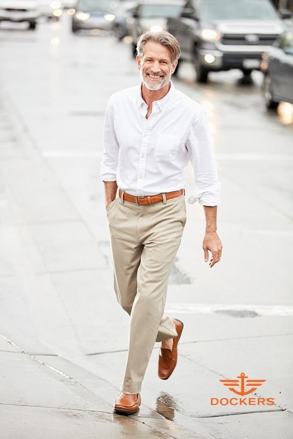 Khaki pants and a white button-up shirt are an iconic menswear combination. What keeps this look fresh instea… | Pants outfit men, Mens outfits, Mens fashion casual Khaki Pants And A White Button-Up Shirt Are An Iconic Menswear Combination. What Keeps This Look Fresh Instea… | Pants Outfit Men, Mens Outfits, Mens Fashion Casual