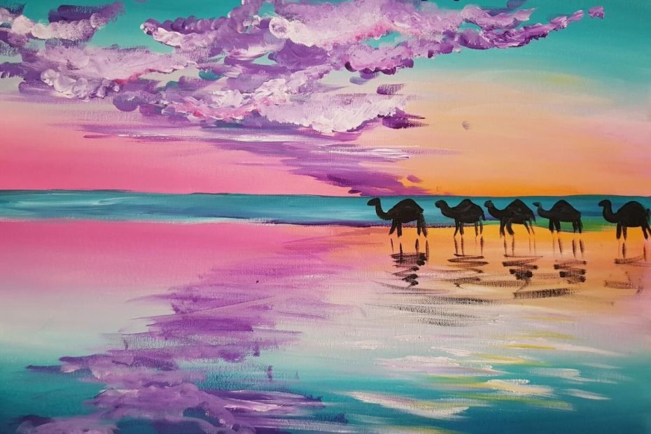 Cable Beach Camels - Paint & Sip Classes Perth