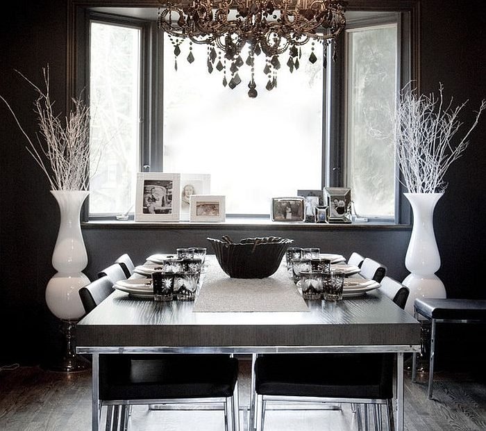 How To Use Black To Create A Stunning, Refined Dining Room