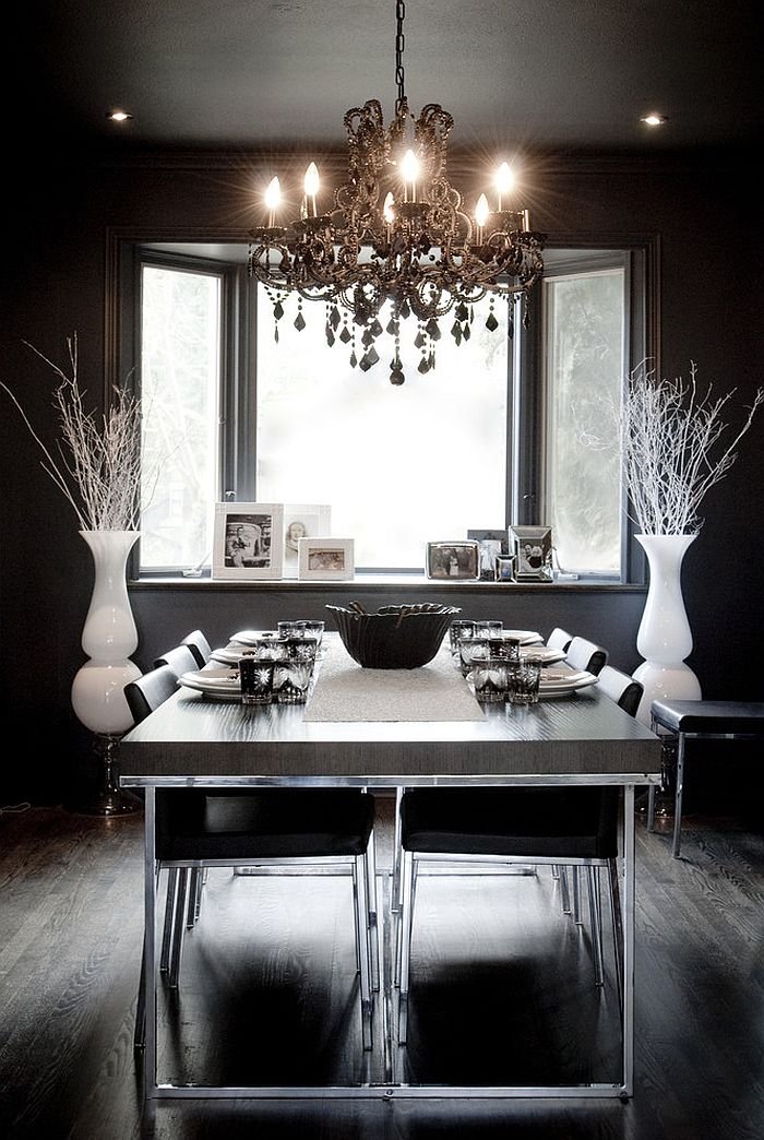 How to Use Black to Create a Stunning, Refined Dining Room How To Use Black To Create A Stunning, Refined Dining Room