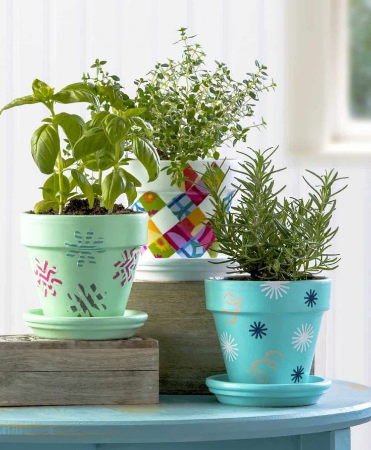 Clay Pot Painting and Decorating Ideas - Mod Podge Rocks Clay Pot Painting And Decorating Ideas - Mod Podge Rocks