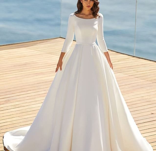 Vestidos De Novia Sencillos Para Bodas Religiosas - Foto 1