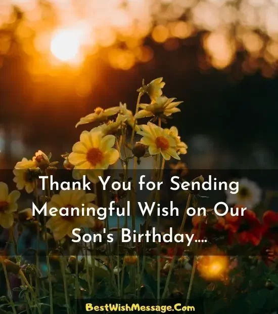 20+ Thank You For Birthday Wishes On Behalf Of My Son