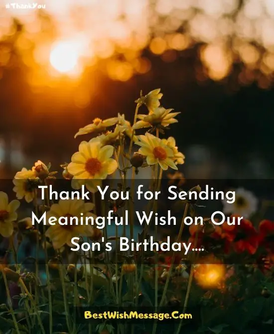 20+ Thank You For Birthday Wishes On Behalf Of My Son