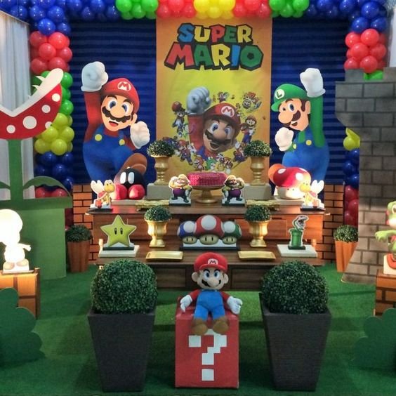 Decoración Fiesta Mario Bros - decoracion para fiestas Decoración Fiesta Mario Bros - Decoracion Para Fiestas