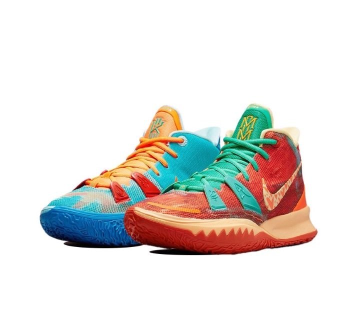 Sneaker Room X Kyrie Irving Shoes 7 Original Kyrie 7 Fire And Water Red  Blue Actual Basketball Shoes For Men Sport Sneakers | Lazada Ph