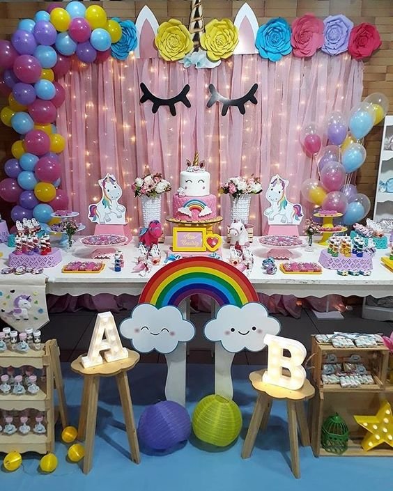 Decoración Baby Shower Unicornio - Decoracion Para Fiestas