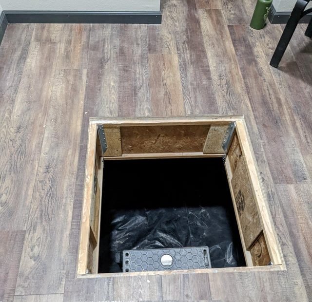 Looking For A Little Help With A Crawlspace Access For The Floor. I'M  Having Issues Finding A Good Hinge Set Up That Won'T Be Ugly Or Compromise  Strength. : R/Carpentry