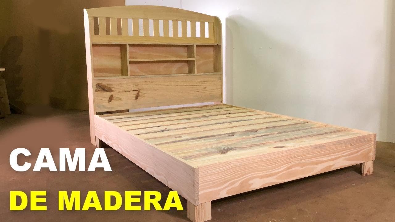 CAMA DE MADERA FÁCIL DE HACER Y MUY RESISTENTE - PASO A PASO - YouTube Cama De Madera Fácil De Hacer Y Muy Resistente - Paso A Paso - Youtube