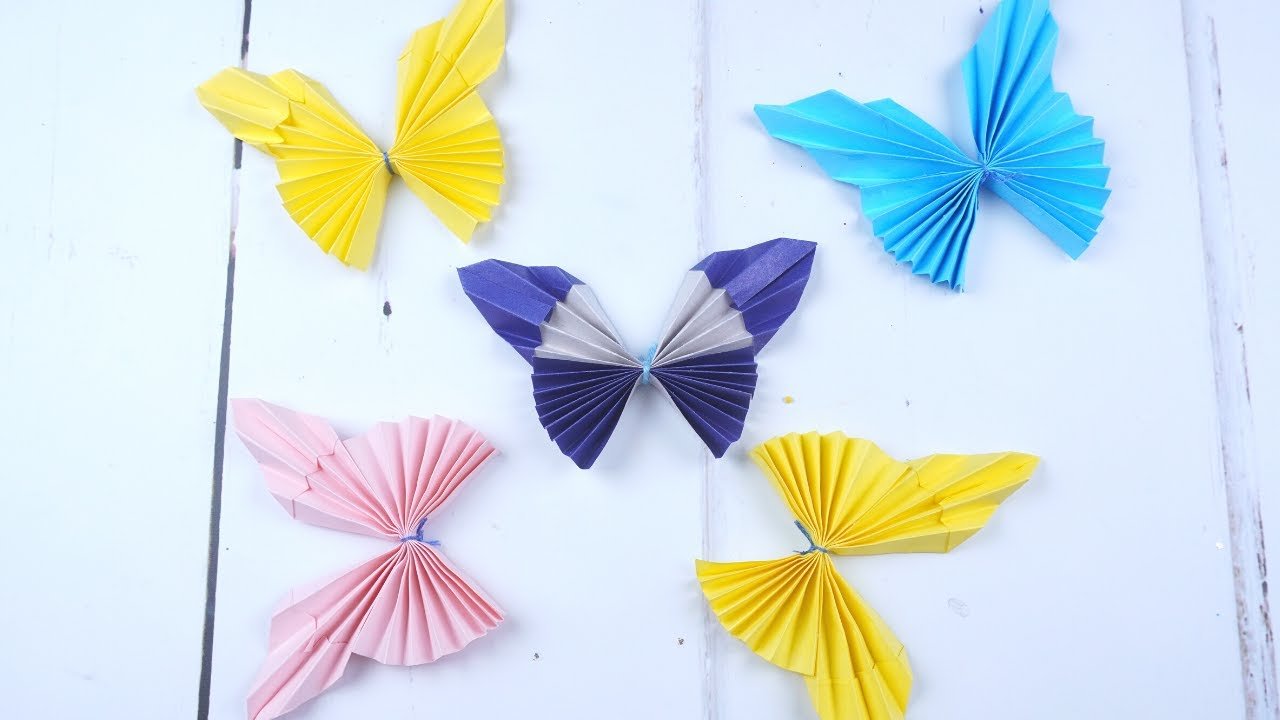 Paper Butterfly DIY - Quick & Simple DIY Tutorial for Wall Art - YouTube Paper Butterfly Diy - Quick & Simple Diy Tutorial For Wall Art - Youtube