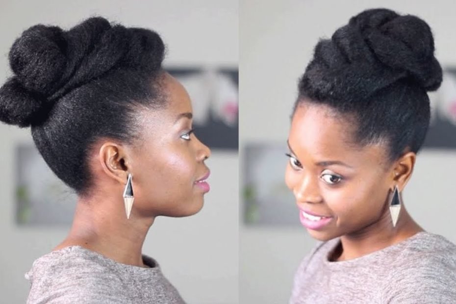 Coiffure Cheveux Crépus | Triple Bun Style - Youtube