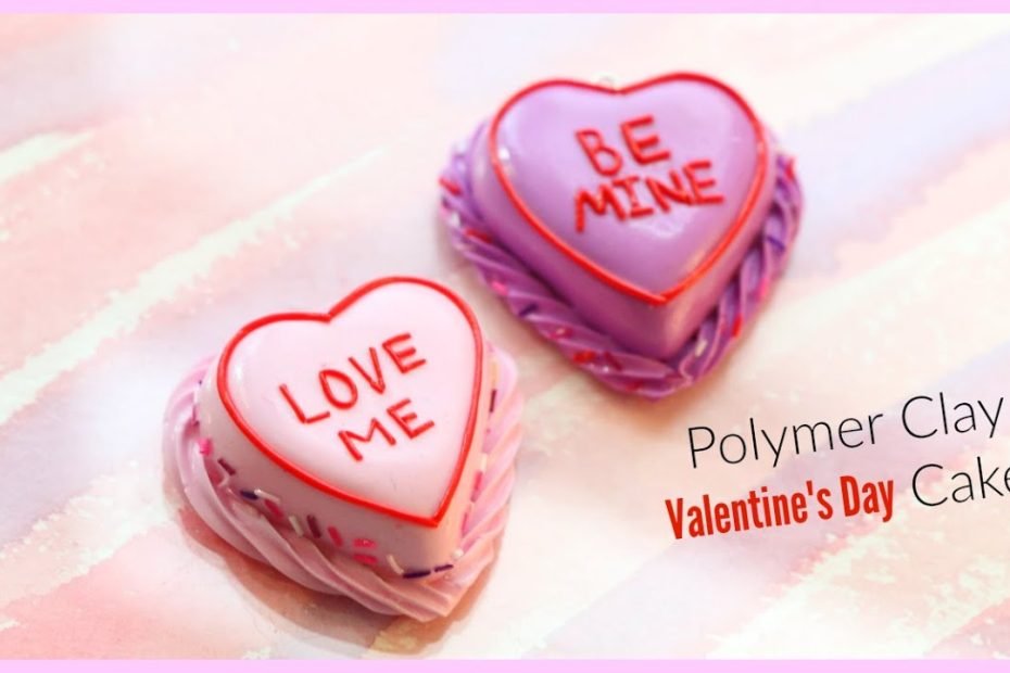 Valentine'S Day Cake - Polymer Clay Tutorial - Youtube