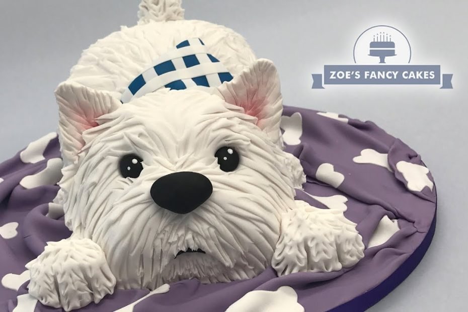 Westie Dog Cake Tutorial West Highland Terrier, Great Birthday Cake Idea -  Youtube