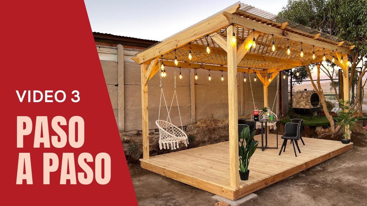 Como Construir Una Pergola De Madera - Tutorial 3 - Youtube