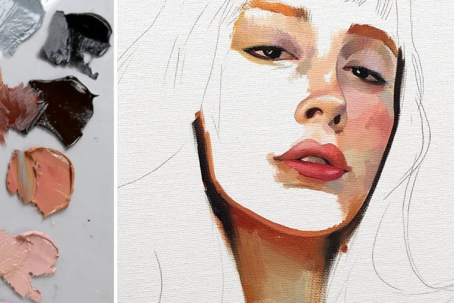 Painting A Face In 5 Steps - Youtube