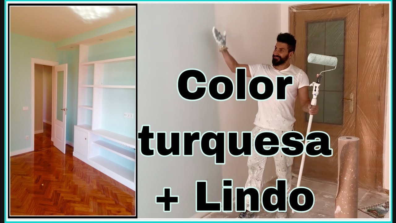 Aprende Cómo Hacer El Color Turquesa Con Pintura Plástica Para Pared-Cómo  Preparar El Color Turquesa - Youtube