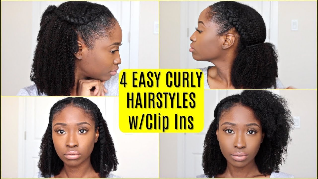 4 Easy Curly Hairstyles For Curly Hair ft HerGivenHair Natural Hair Clip Ins - YouTube 4 Easy Curly Hairstyles For Curly Hair Ft Hergivenhair Natural Hair Clip Ins - Youtube
