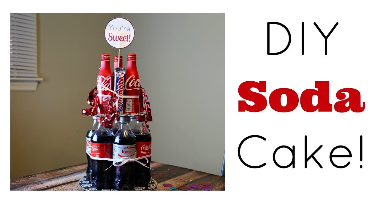 DIY Soda Cake! | Fun Summer Gift! | Some of This and That - YouTube Diy Soda Cake! | Fun Summer Gift! | Some Of This And That - Youtube