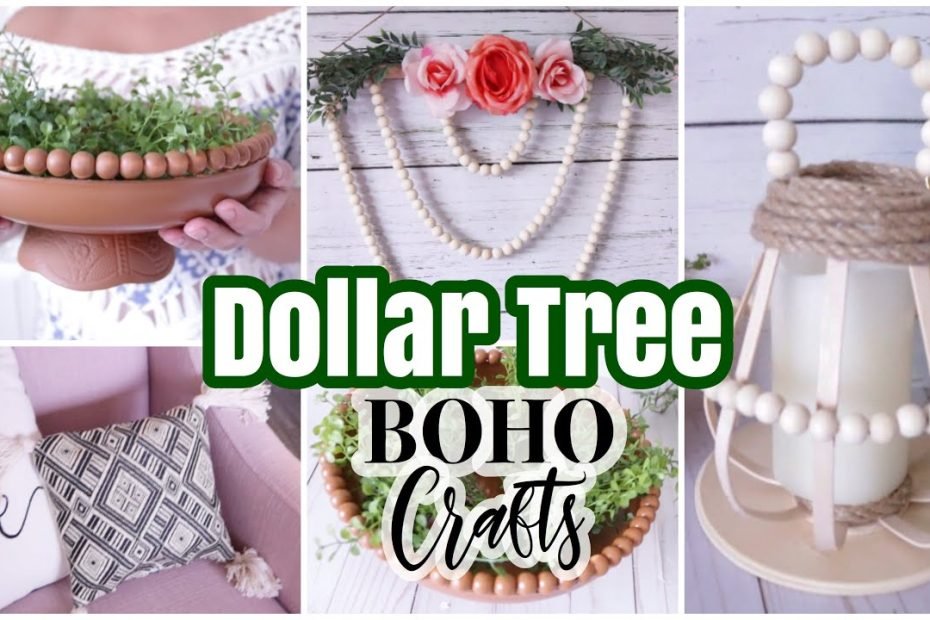 Dollar Tree Diy High End Boho Home Decor Crafts - Youtube