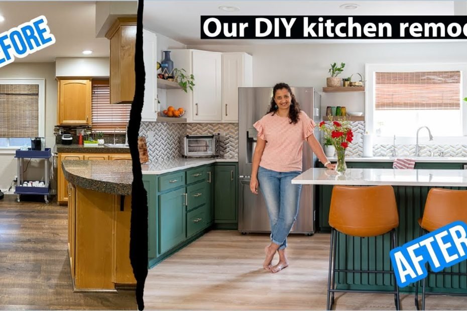 Incredible Diy Kitchen Makeover - Before And After - Modern Boho Kitchen  Design - Youtube