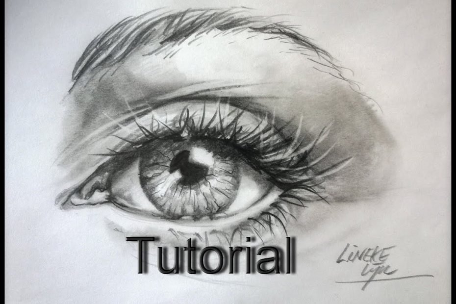 Easy Eye For Beginners Graphite Pencil Drawing - Youtube